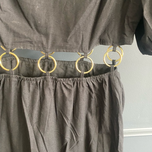 Anthropologie Charlie Holiday Black Andrea Maxi Dress Medium - Picture 8 of 12